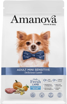 Сухий корм для собак Amanova Adult Mini Sensitive Delicious Lamb 2 кг (8413037371326)