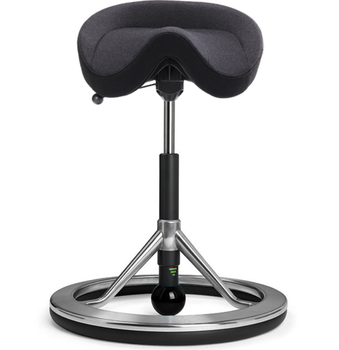 Стул седло для активного сидения Backapp Smart Nordic Wool, Alu, Black ball