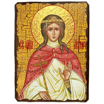 Икона Агния Римская Мученица ,икона на дереве 170х230 мм (3445-2)