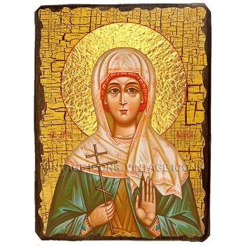 Икона Фивея (Вивея) Едесская Святая мученица ,икона на дереве 130х170 мм (3652-1)