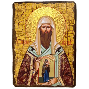 Икона Максим митрополит Киевский святитель ,икона на дереве 170х230 мм (3538-2)
