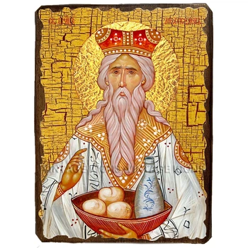 Икона Мелхиседек Салимский царь ,икона на дереве 130х170 мм (3750-1)