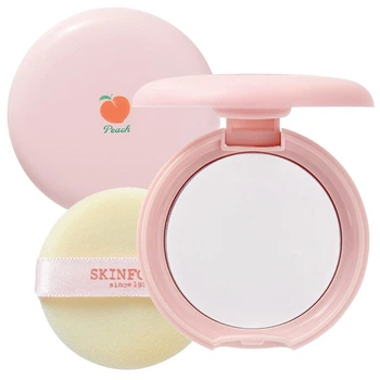 Компактная пудра для маскировки расширенных пор Skinfood Peach Cotton Pore Blur Pact 9 г