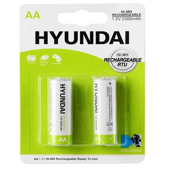 Аккумулятор AA Hyundai 2500mAh NiMH (блистер по 2шт) HR6 (58560)