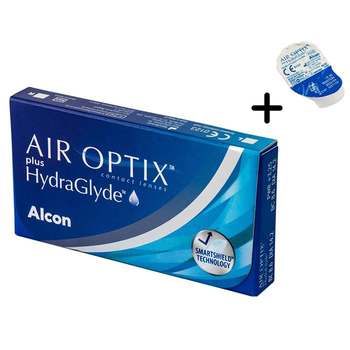 Лінзи AirOptix -2,25 \ 3 лінзи + 1 в подарунок \ до 27 року (Alcon)