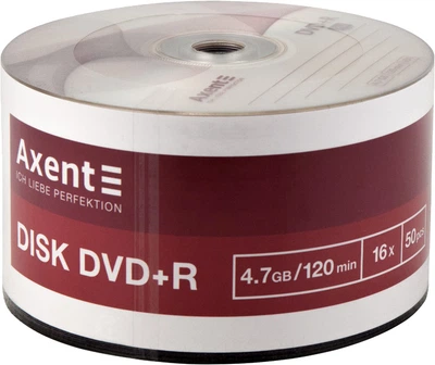 DVD диск Axent для одноразового запису інформації 4.7 GB / 120 min 16x 50 шт. (8108-A)