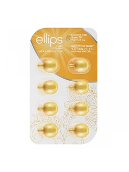 Витамины капсулы для волос ELLIPS SMOOTH & SHINY WITH ALOE VERA OIL «РОСКОШНОЕ СИЯНИЕ» С МАСЛОМ АЛОЭ ВЕРА, 8 шт * 1 мл
