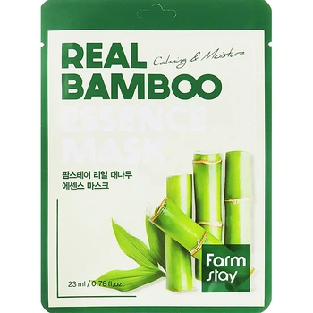 Увлажняющая маска FARMSTAY REAL BAMBOO ESSENCE MASK на основе бамбукового экстракта, 23 мл