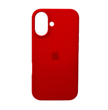 Захисний чохол-накладка Silicone Full Case AA Open Cam для Apple iPhone 16 Red (FullOpeAAi16-11)