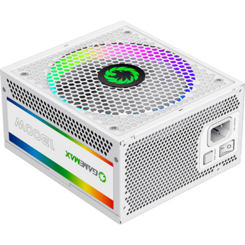 Блок питания GameMax RGB-1300 WH (ATX3.0 PCIE5.0) 1300Вт/80 Platinum/140mm Белый