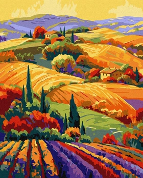 Malowanie po numerach Ideyka Kolorowy krajobraz 40 x 50 cm (4823104364313)