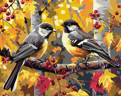 Zestaw do malowania Ideyka Para sikorek 40x50 cm KHO6637 (4823104364290)