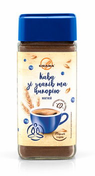 Злаковий розчинний напій збагачений магнієм порошок Grana Grana Mg у скло банці 100г