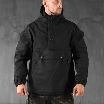 Тактическая куртка анорак Softshell Seul Black размер M