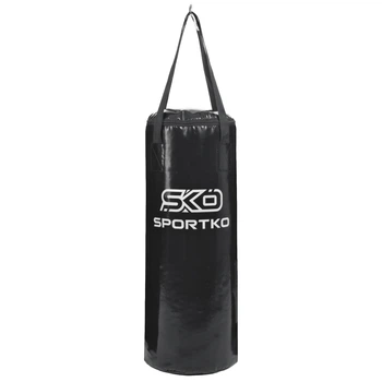 Мешок боксерский Цилиндр ременное крепление 15кг h-75см d-29см SPORTKO черный MP-6