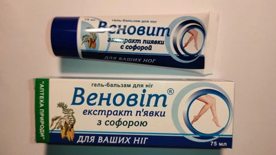 Гель-бальзам Флора-Фарм веновит (экстракт пиявки с софорой) для ног 75 мл (1941438623)