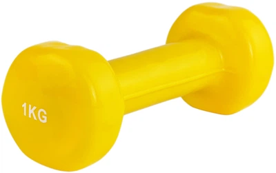 Гантель вінілова Stein 1 кг Жовта (DB3012-1yellow)