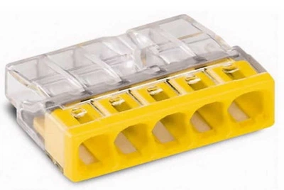 Клема Wago 5-х провідна х 2.5 мм² 100 шт (4050821027874)