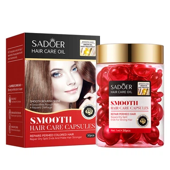 Капсули для волосся SADOER Argan Oil Hair Care Capsules з аргановою олією 1шт червоні