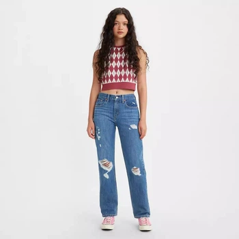 Джинси Levi's Low Pro Straight Jeans Color: Amplify It - Medium Wash (A09640019) W31
