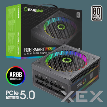 Блок питания Gamemax 1300W (RGB-1300(ATX3.0 PCIE5.0))