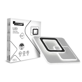 Світильник акриловий LED EUROLAMP квадратний A63 130W 3000-6500K (LED-ALS-130-A63)