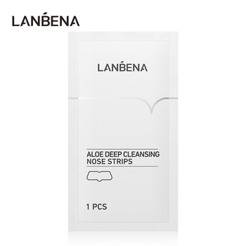 Полоска-пластырь для носа от черных точек Lanbena Deep Cleansing Nose Strips с экстрактом алое 4мл