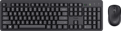 Комплект беспроводной Trust Ody II Silent Keyboard & Mouse set Wireless Black (8713439250183)