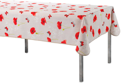 Obrus Douceur d'interieur Sweet Poppy prostokątny Maki 150 x 240 cm (3574387227772)