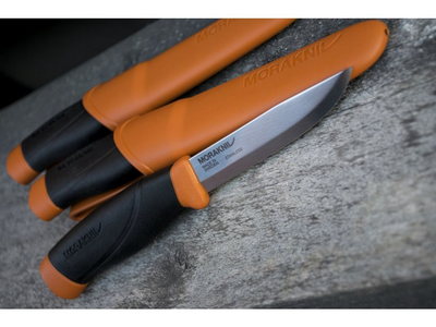 Нож Morakniv Companion HeavyDuty Burnt Orange из нержавеющей стали (13260)