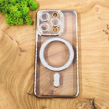 Чехол Hoco Diamond case with MagSafe для iPhone 16 Pro Max Gold