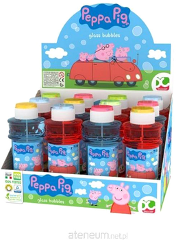 Zestaw baniek mydlanych Dulcop Peppa Pig 300 ml 12 szt (8007315060707)