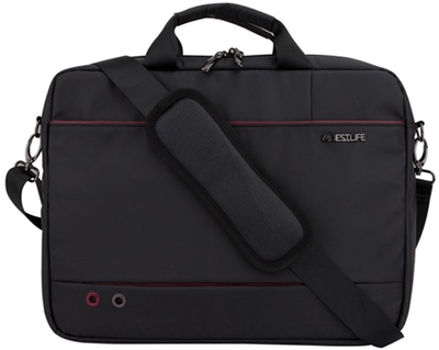 Torba na laptopa BESTLIFE Quark 15.6" Black/Red (BBC-3312)