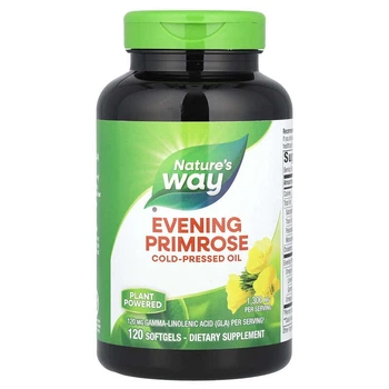 Масло примулы вечерней Nature's Way "Evening Primrose Max Strength" двойная сила, 1300 мг (120 капсул)