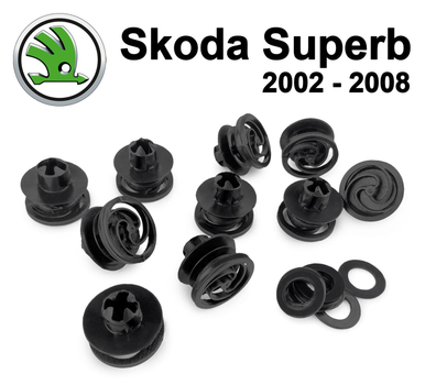 VAG Клипса крепления обшивки карты двери Skoda Superb 2002 - 2008 (3B0868243) 10 шт
