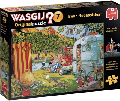 Puzzle Jumbo Wasgij ? Original 7 Bear Necessaties 1000 elementów 81924 (8710126819241)