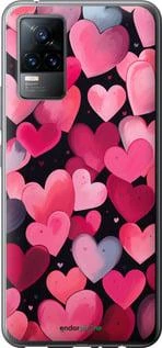 Чехол на Vivo V21E Сердечки 4 "5662u-2375-70447"