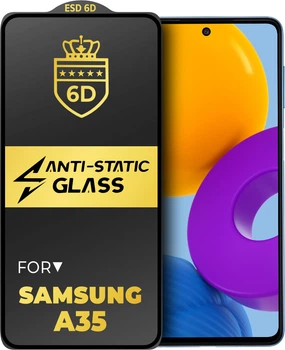 Защитное стекло 6D Anti-Static Samsung Galaxy A35 A356 Glass Shield (38102)