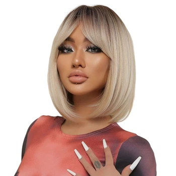 Парик Ombre Blond каре, термоволокно DC-SS176-1