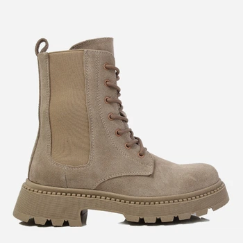 Женские зимние берцы замшевые высокие Teona 425 36 Капучино (ROZ6501054978)