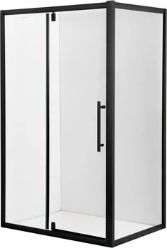 Душова кабіна AquaStream AS Ethos 120S Swing ALL BLACKS