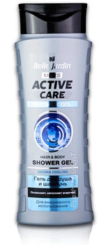 Гель для душа и Шампунь 2 в 1 Belle Jardin For Men Active Care Fresh & Cool 400 мл