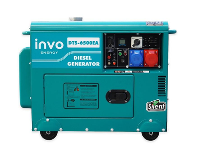 Дизельный генератор INVO DТS-6500EA в кожухе 6/6,5кВт, 230/380В