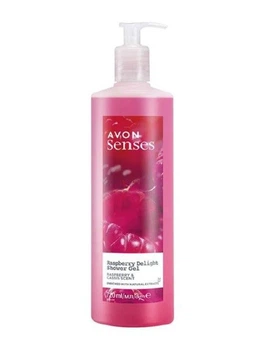 Гель для душа Avon Senses «Малиновое удовольствие» малина и черная смородина 720 мл