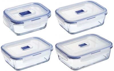 Набор пищевых контейнеров Luminarc Pure Box Active 380 мл + 820 мл + 1220 мл + 1970 мл (SET_P3546/P3547/P3548/P3549)