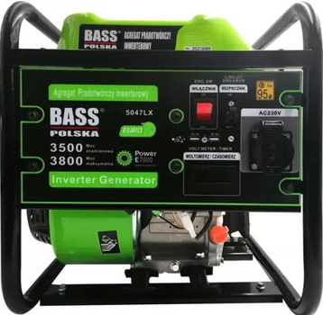 Портативний інверторний генератор 3,8 кВт AVR Bass Polska BP-5047LX