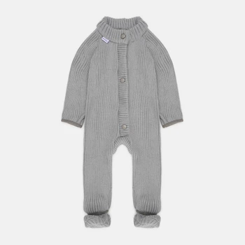 Дитячий теплий чоловічок + пінетки Kid's Fantasy Tender 10136 68-80 см Сірий (ROZ6501041944)