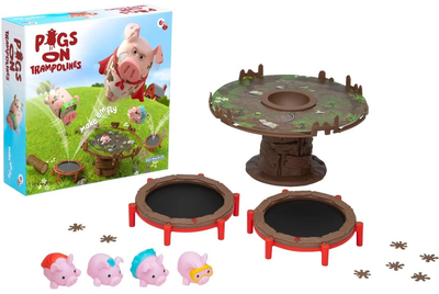 Gra planszowa Amo Toys Pigs on Trampolines (6418859046423)