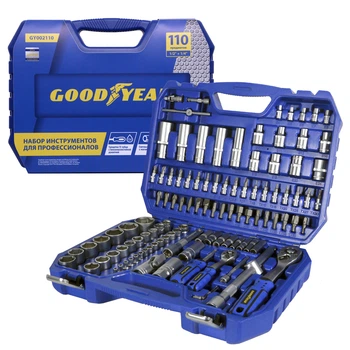 Набор инструментов GoodYear 1/2'', 1/4'', 110 предметов (GY002110)