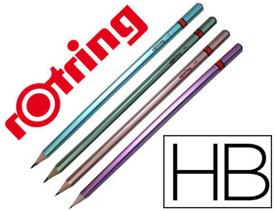 Набір графітових олівців Rotring Metallic HB 72 шт (23026980900674)